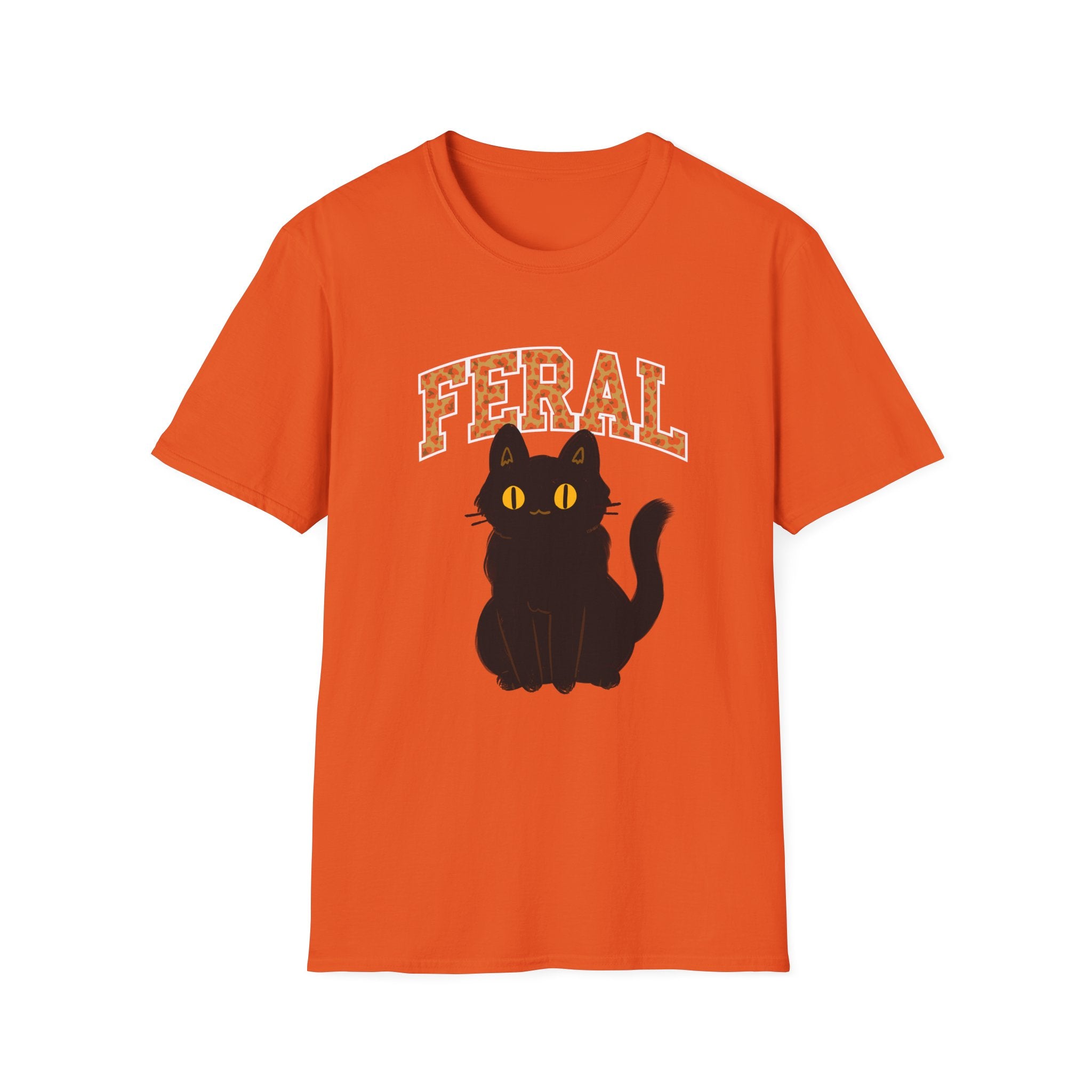 "Feral" Cat T-Shirt, Cute Cat Lover Gift, Fun Graphic Tee, Animal Lover Apparel, Cat Rescue Support