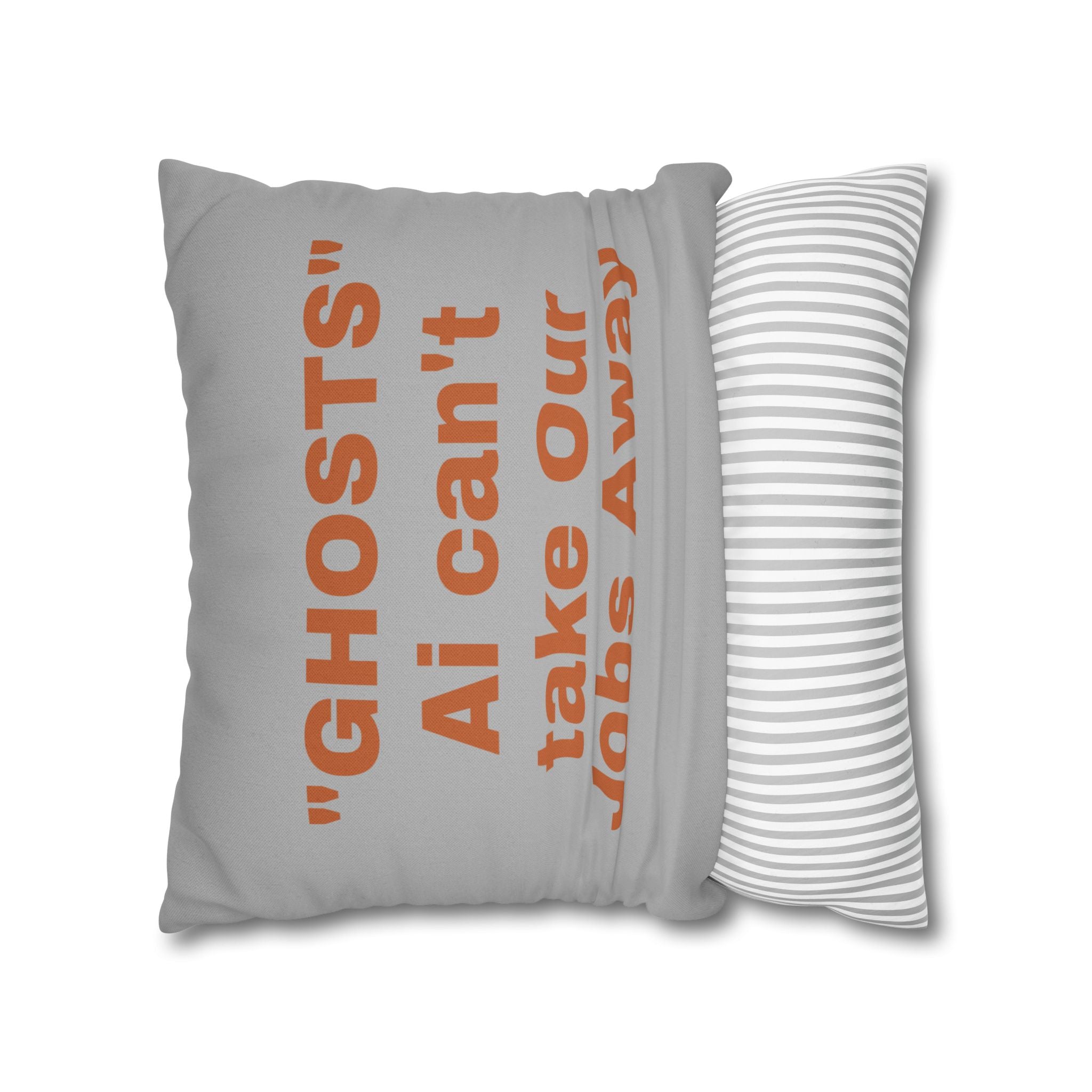 "Ghosts Ai Proof" Halloween Ghost Pillowcase, 2 sizes