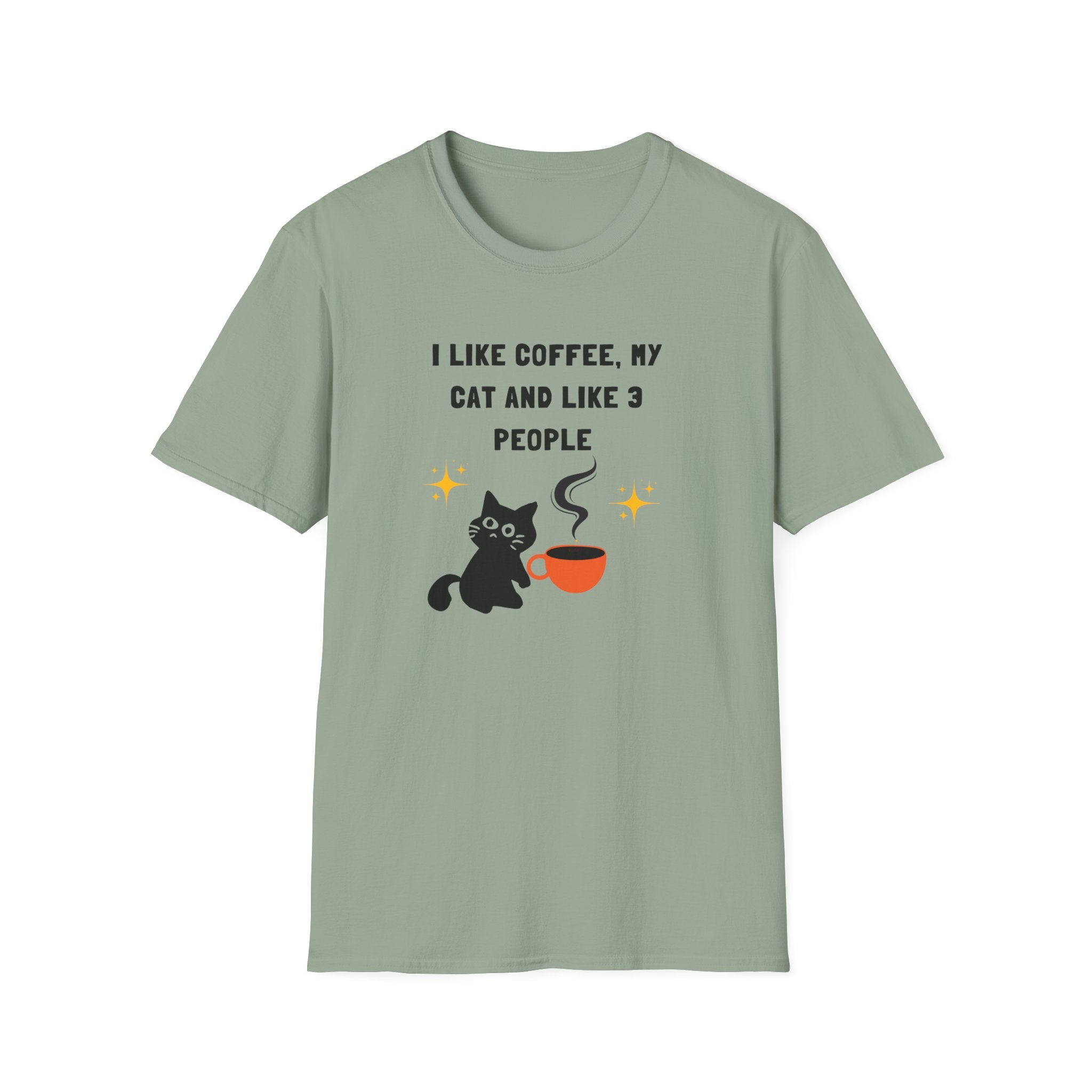 'I like Coffee & My Cat" Funny Cat Lover T-Shirt