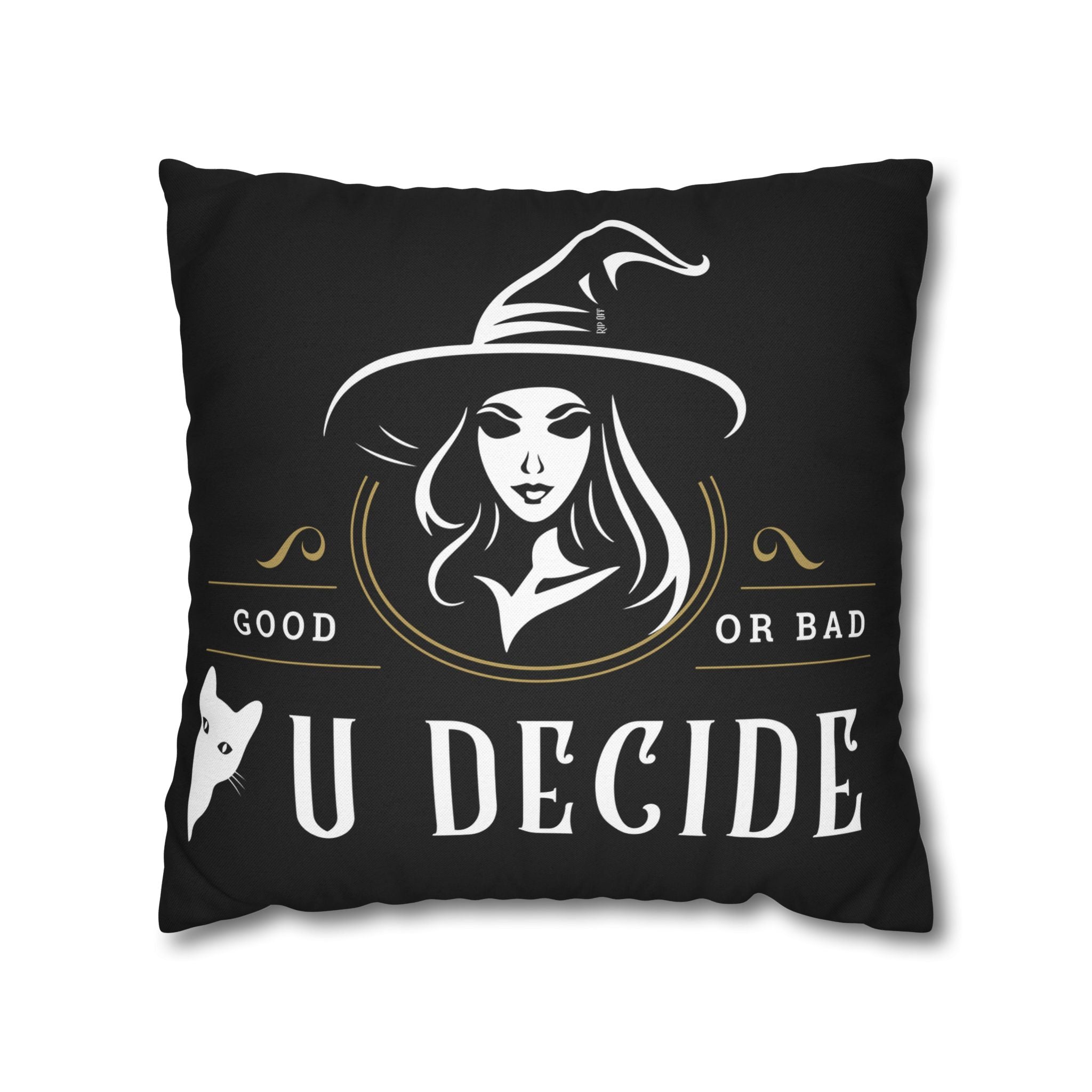 "U Decide" Witchy Decorative Personalized Pillowcase, Halloween Decor