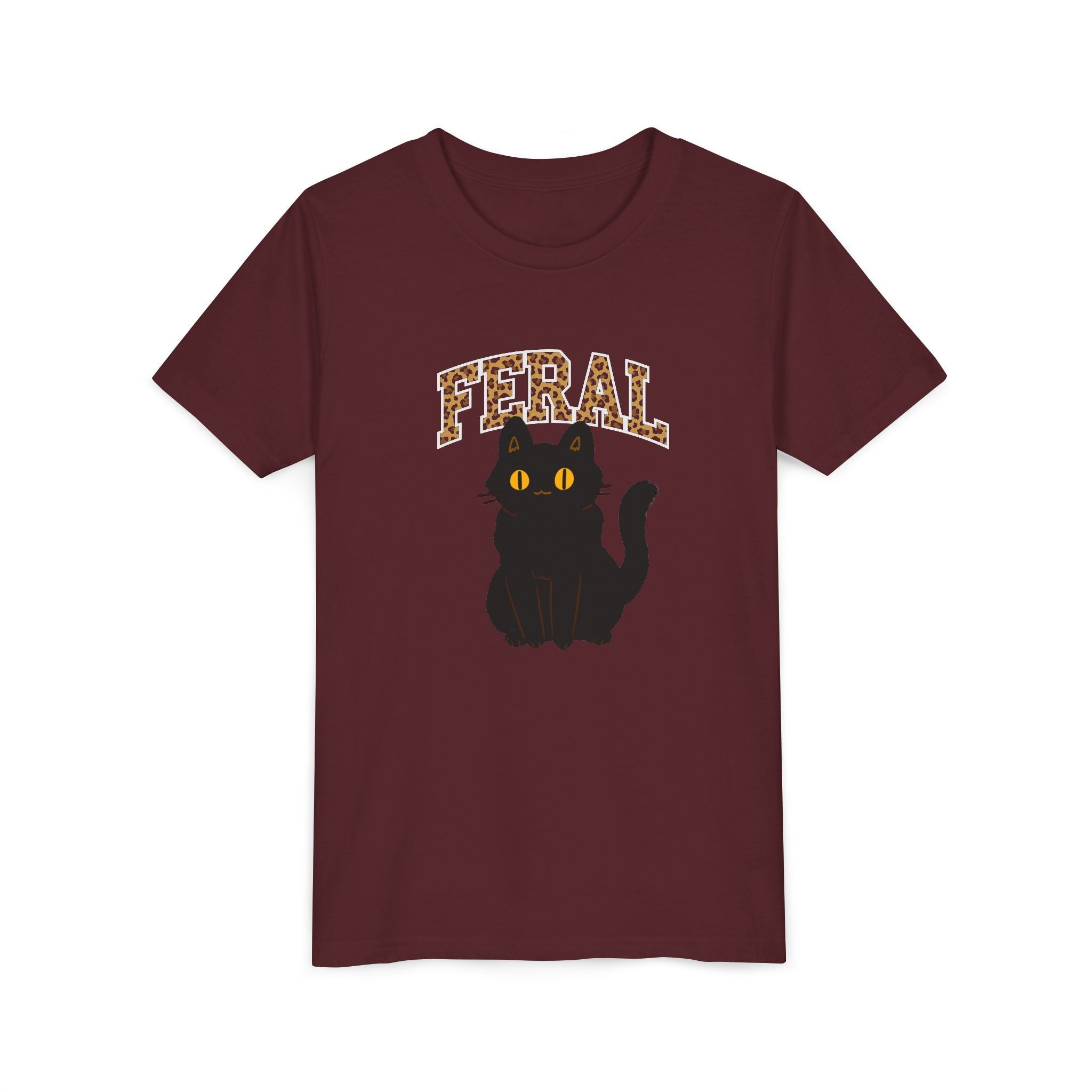 "Feral" Cat Youth Tee, Supporting Cat Rescuers