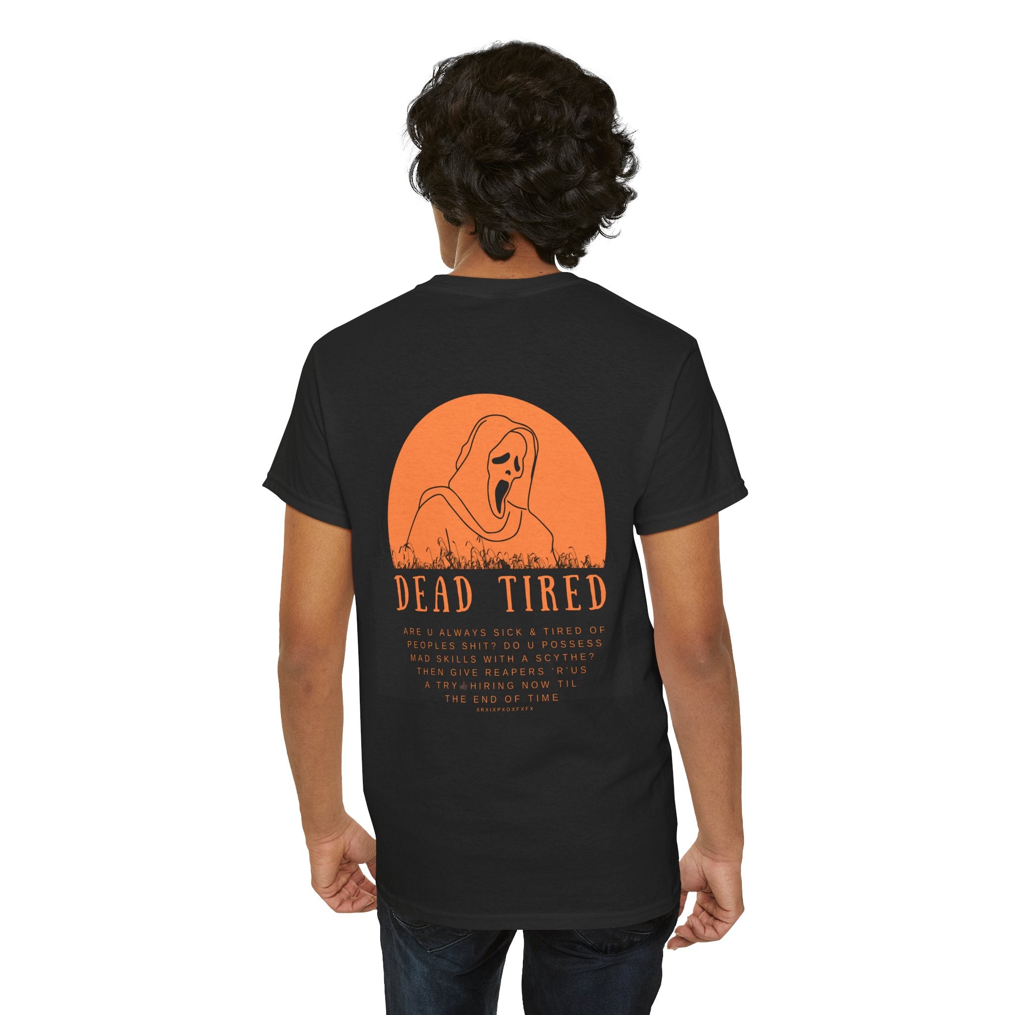 " Dead Tired" Funny Unisex Halloween, Heavy Cotton Tee
