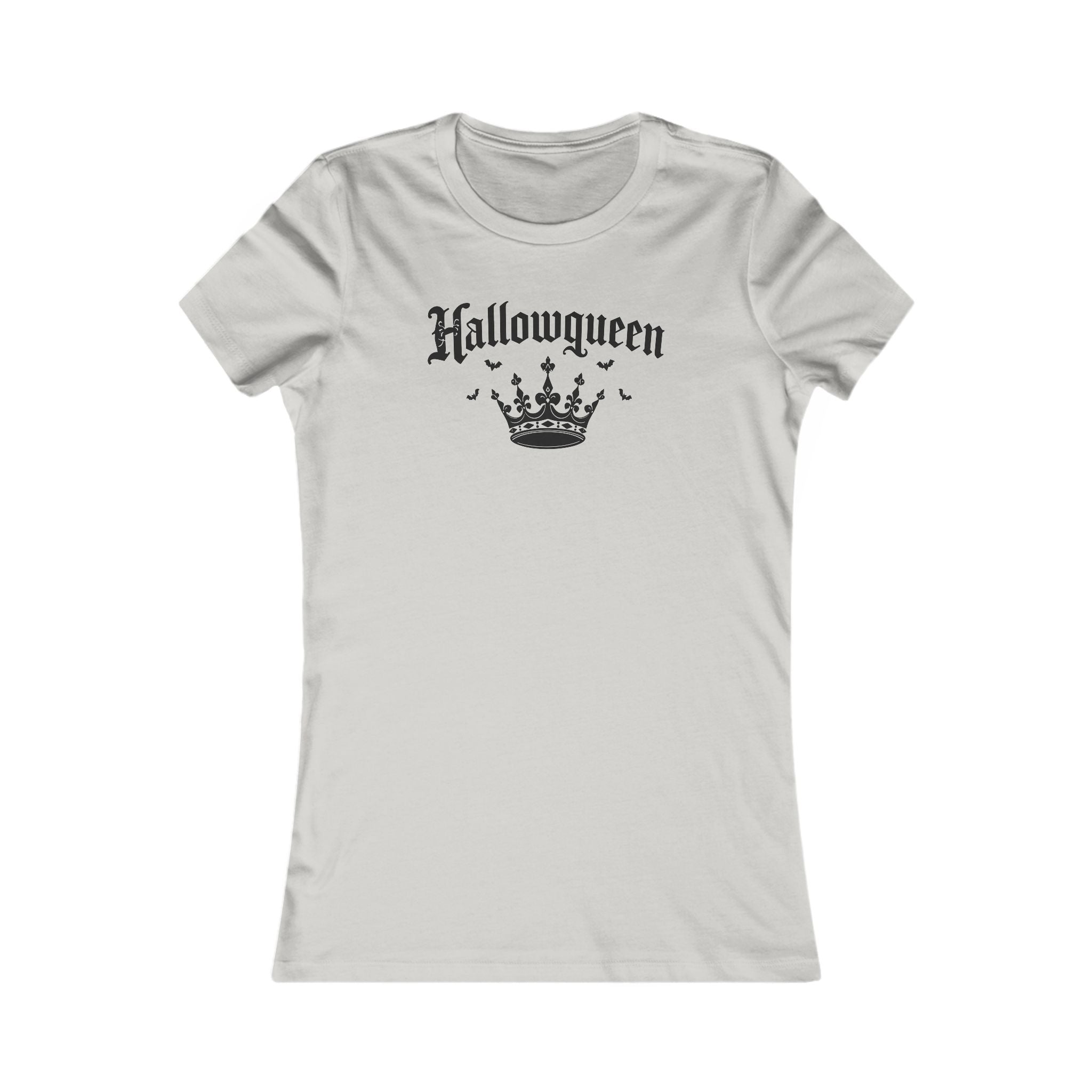 "HallowQueen" Women's favorite fitted tee, Halloween T-shirts