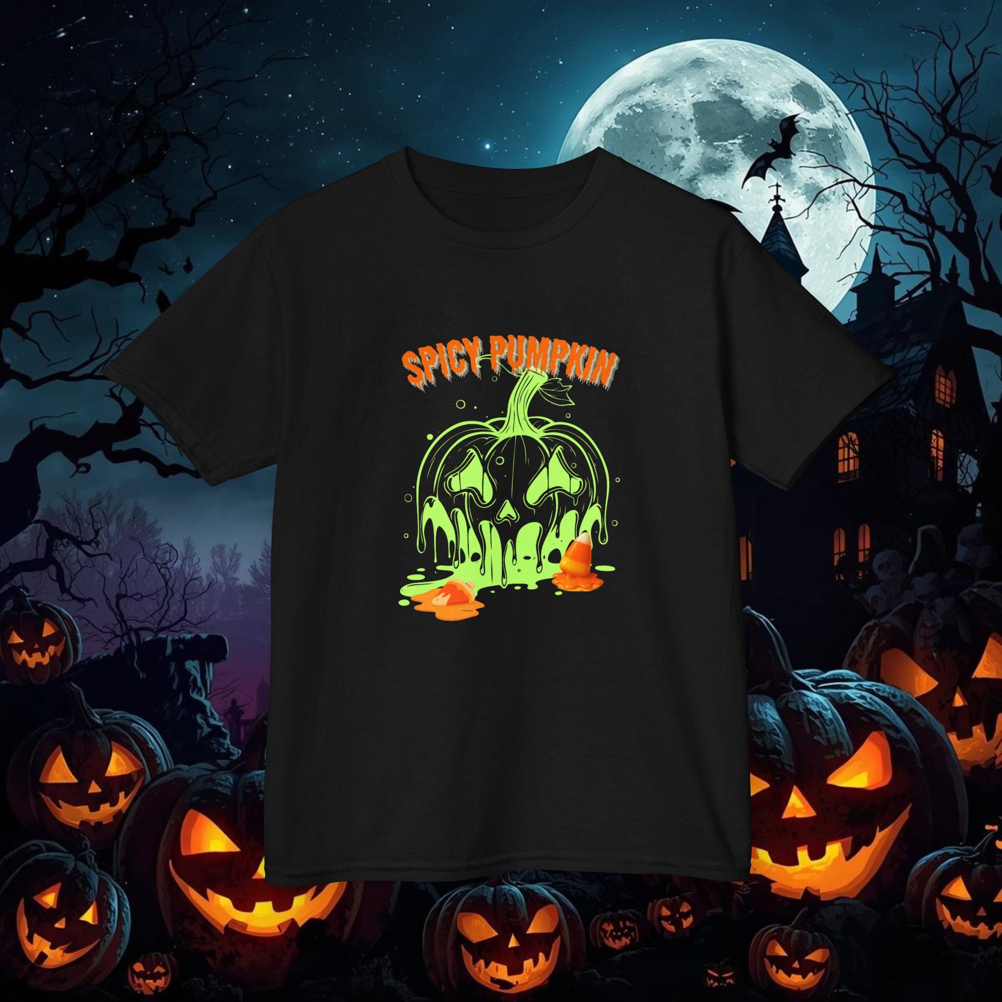 "Spicy Pumpkin" Halloween Kids Cotton T-shirt