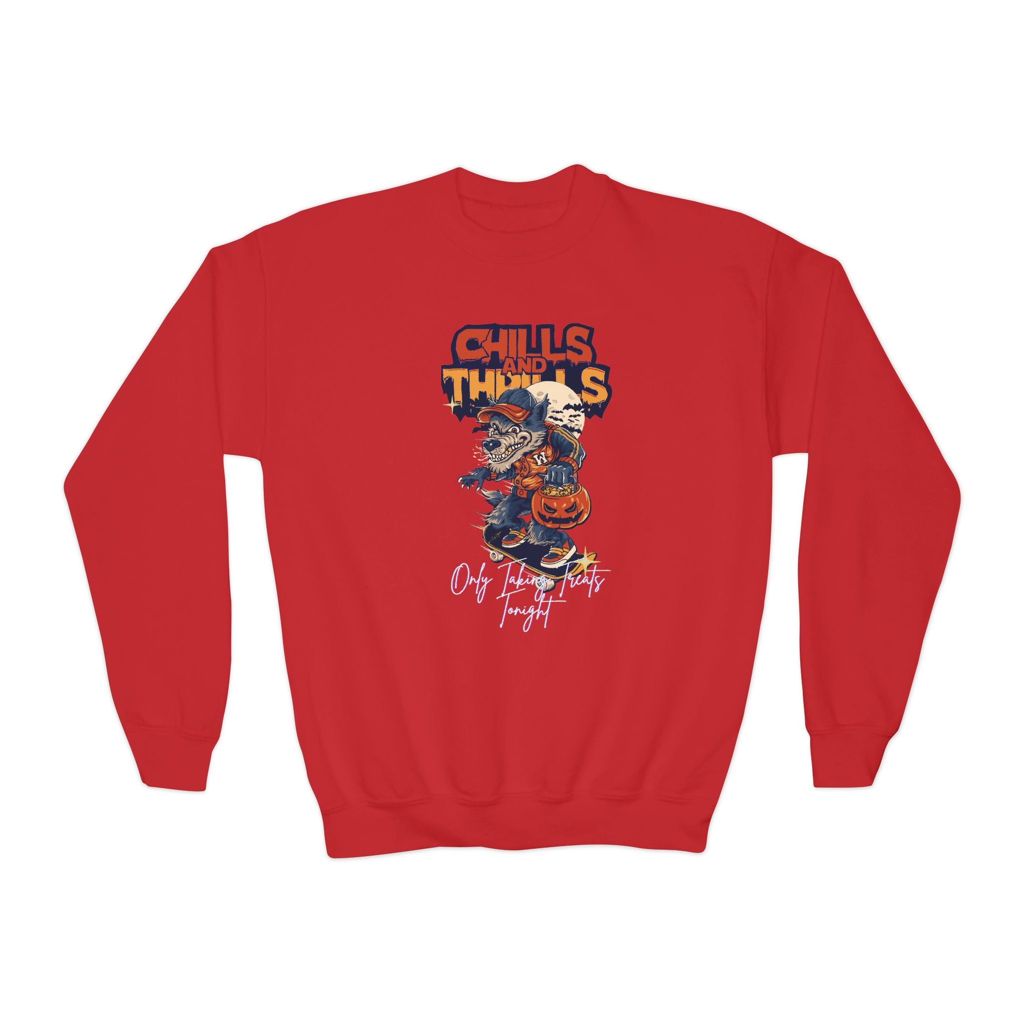 " Only Taking Treats Tonight" Unisex Youth Sweatshirt, Halloween Fun