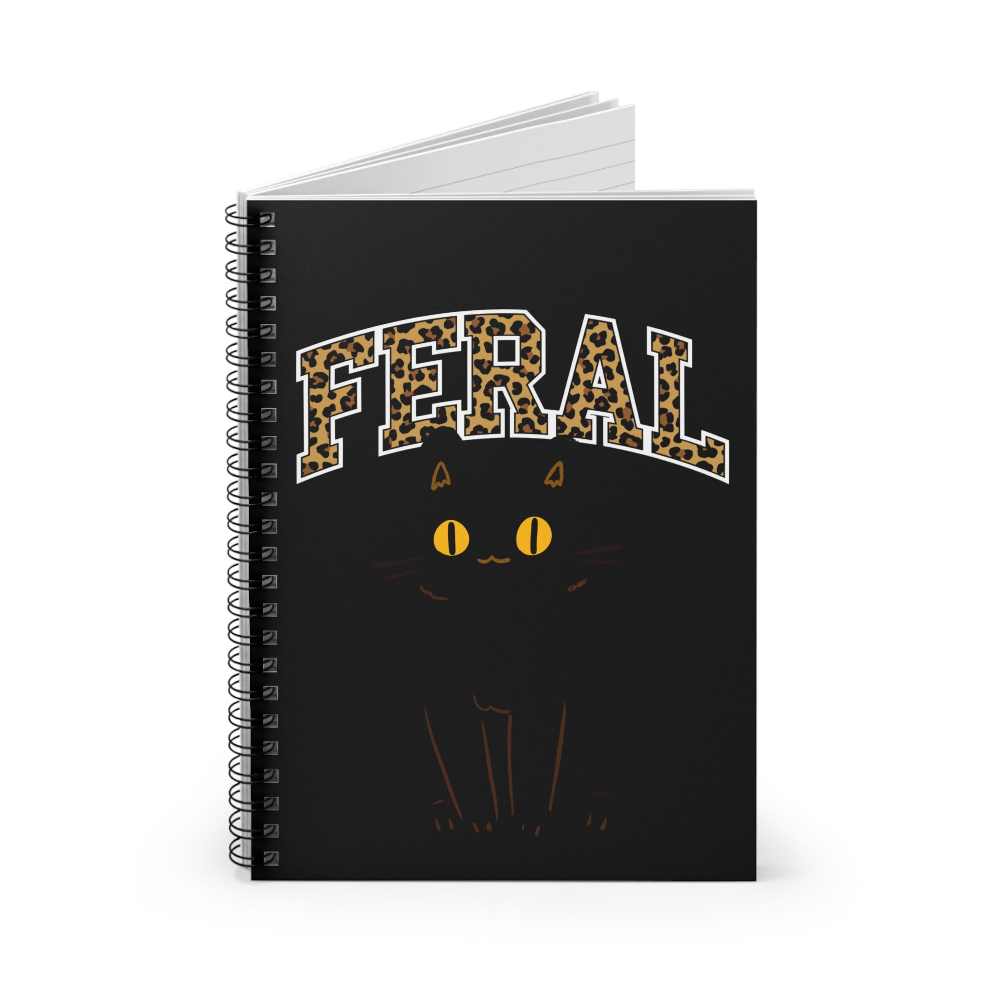 "Feral" Cat Spiral Notebook - Purrfect for Cat Lovers