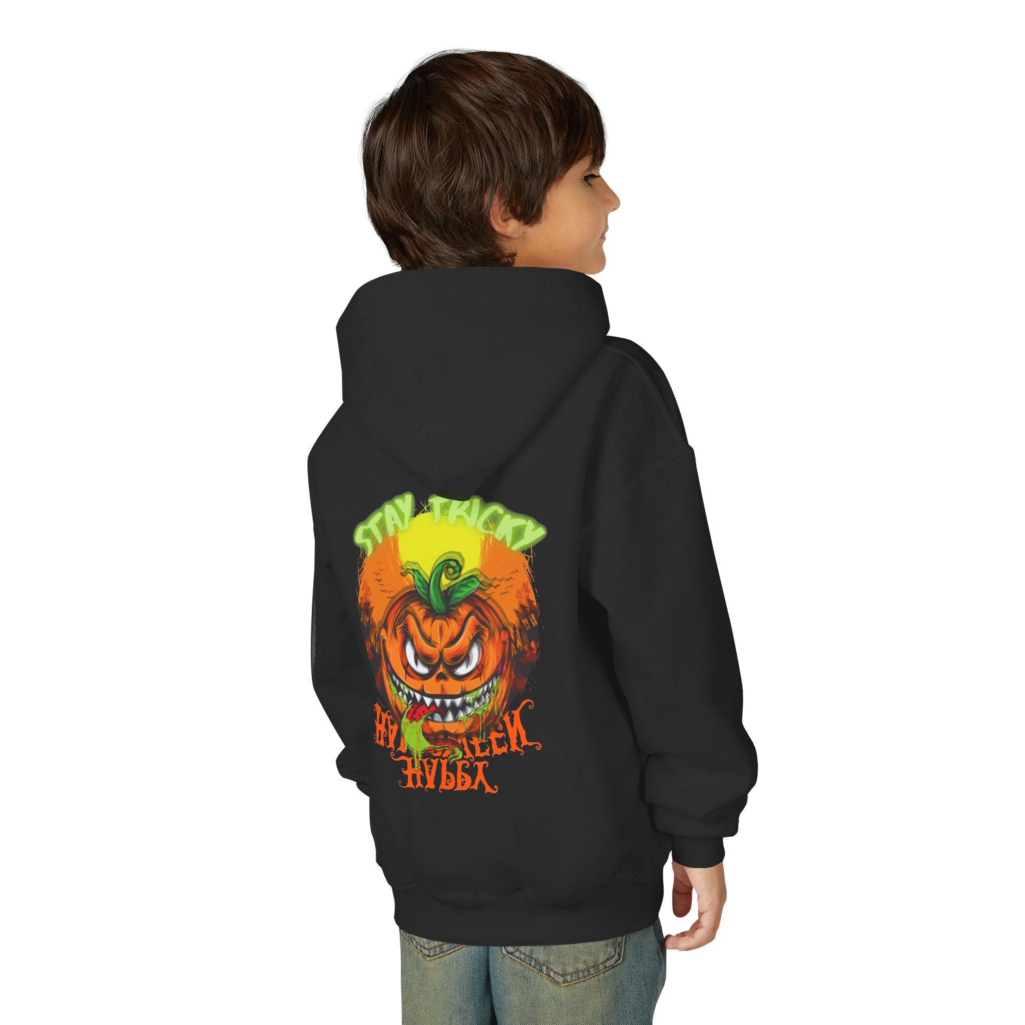 "Stay Tricky" Youth Halloween Hoodie, Trick or Treats!