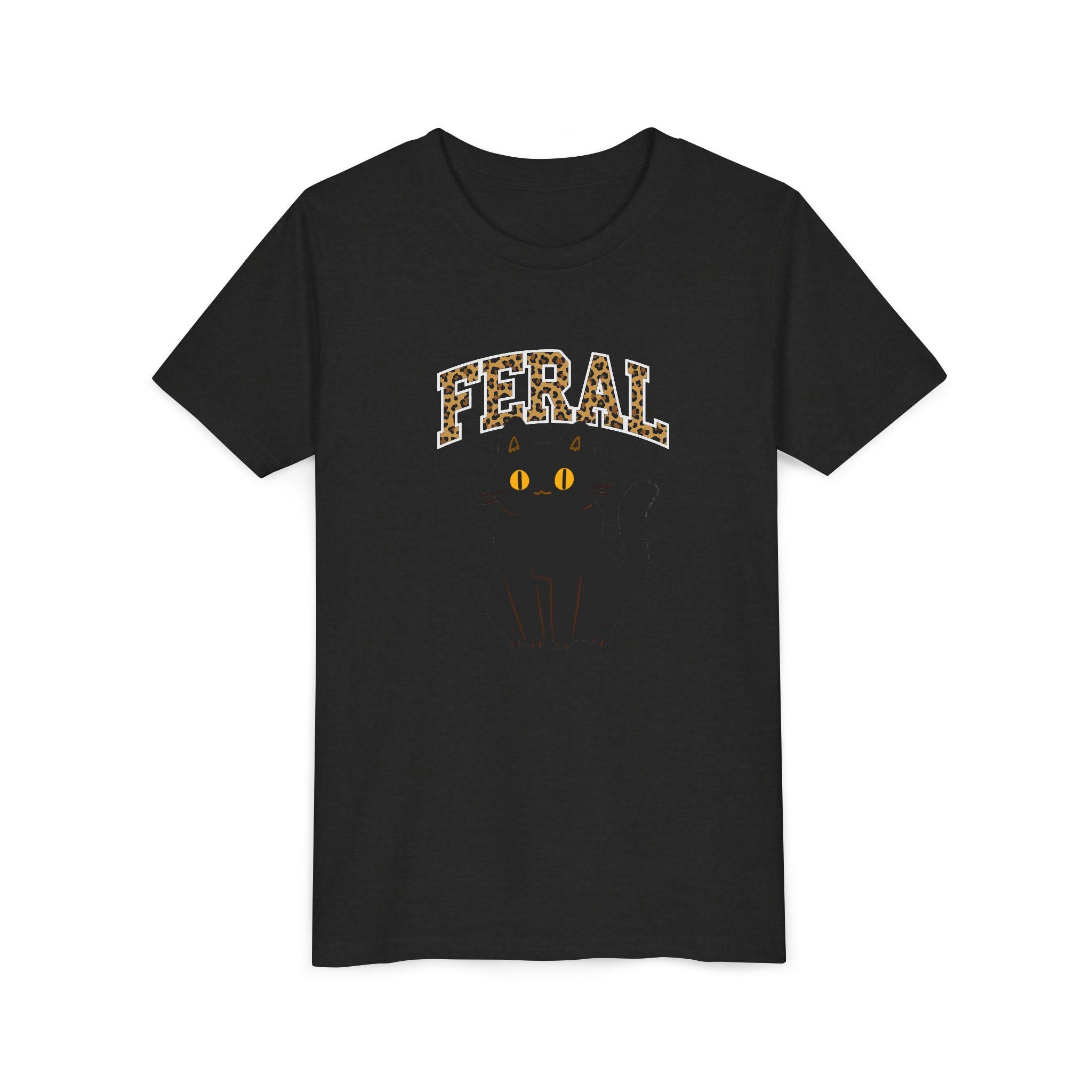 "Feral" Cat Youth Tee, Supporting Cat Rescuers