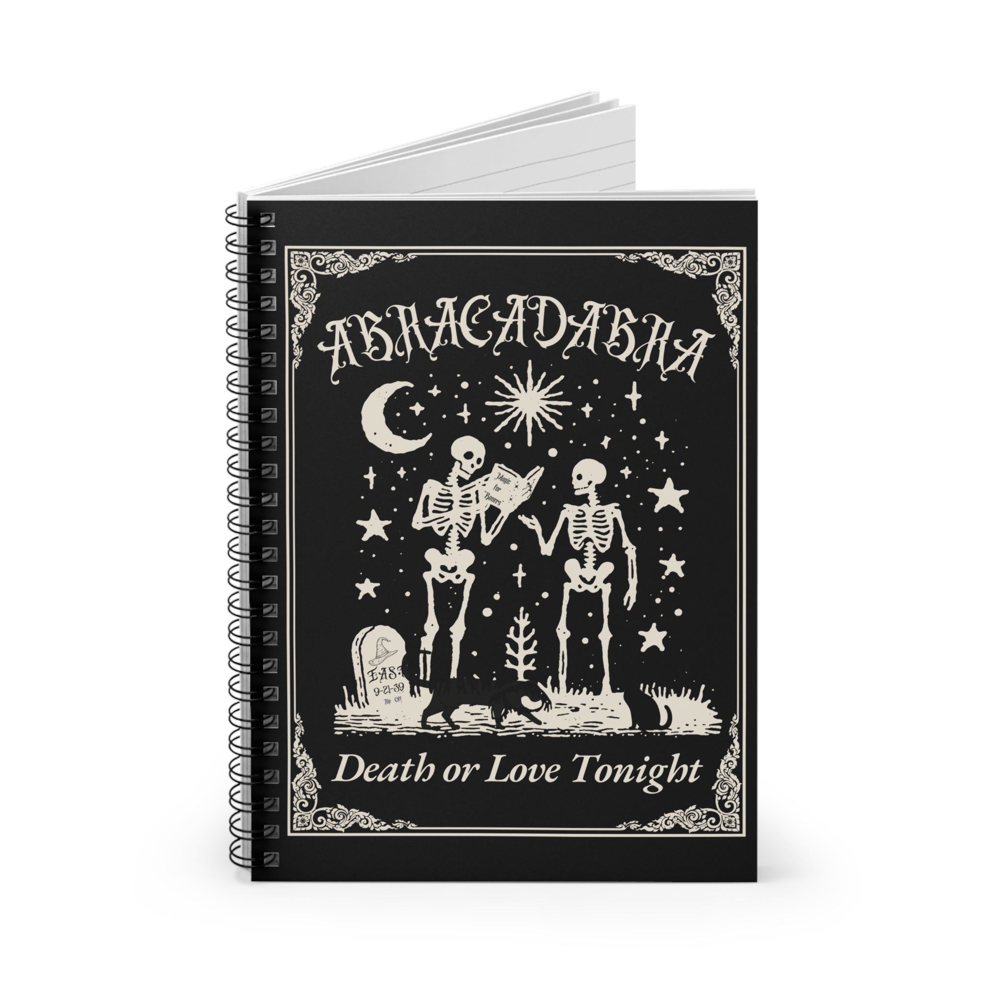 "Abracadabra" Gothic Magic Spiral Notebook
