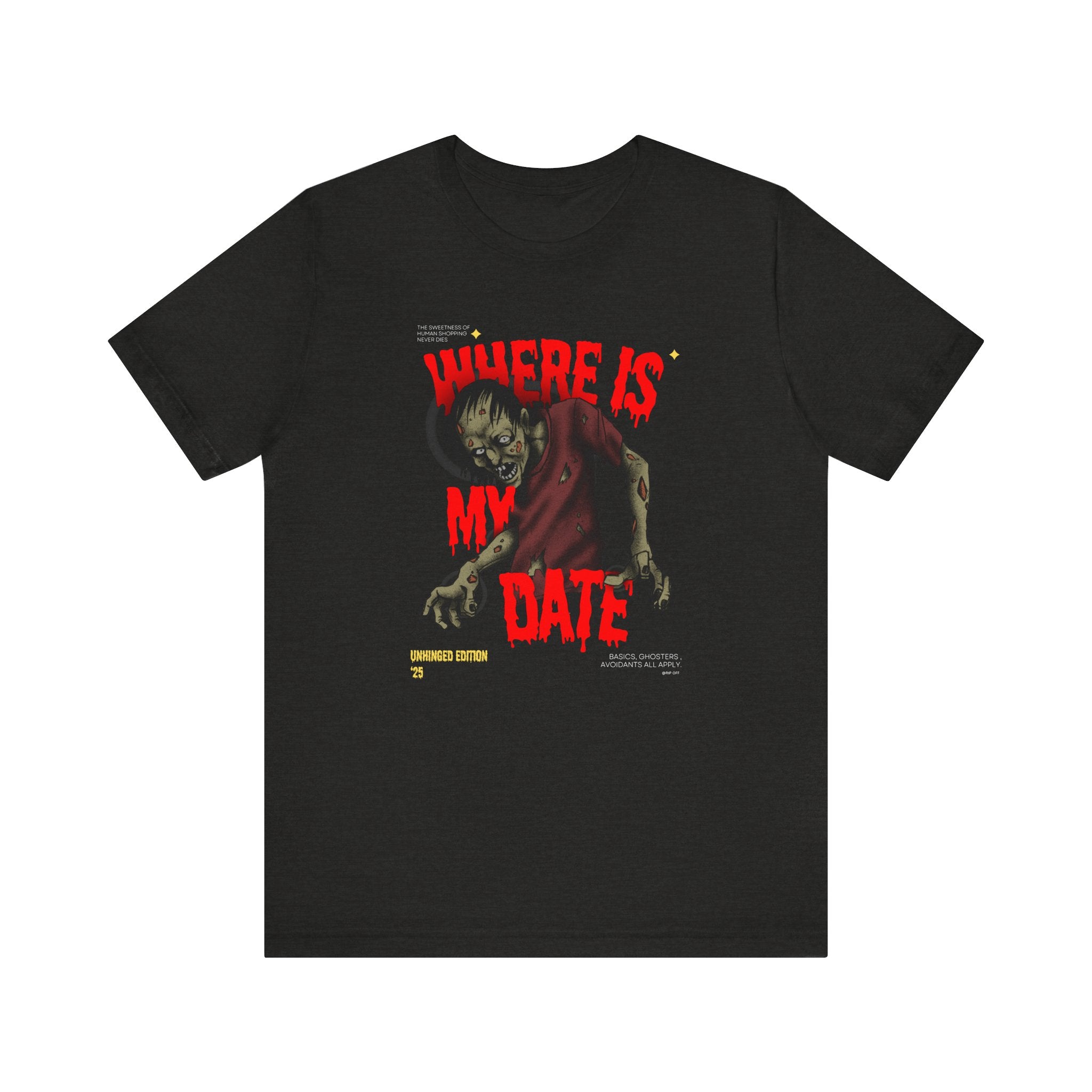 "Unhinged" Zombie Graphic Tee for Halloween