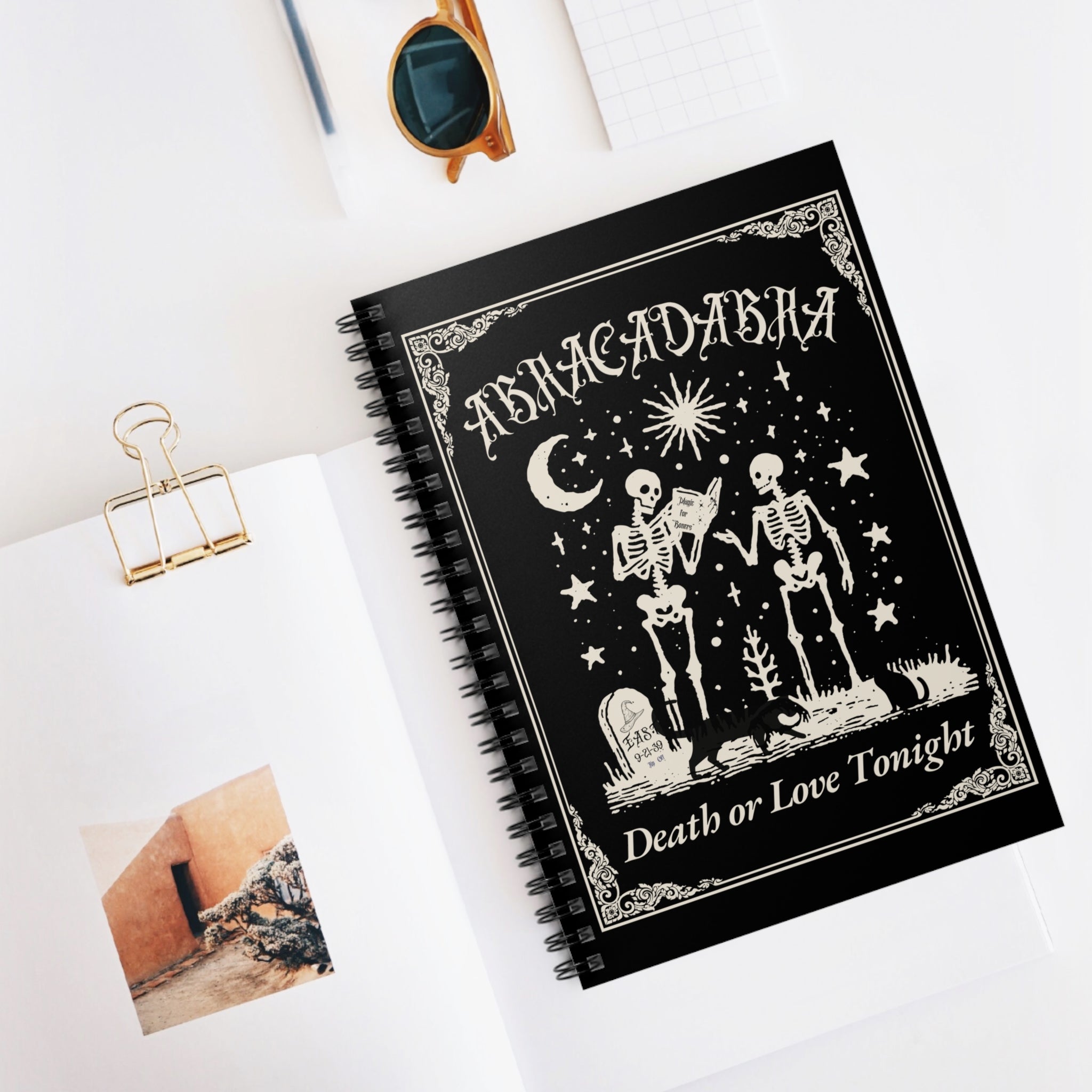 "Abracadabra" Gothic Magic Spiral Notebook