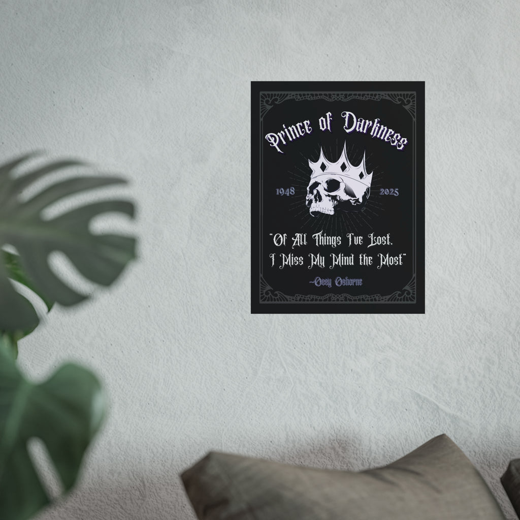 " Prince of Darkness" Ozzy Osbourne Art Print, 3 sizes