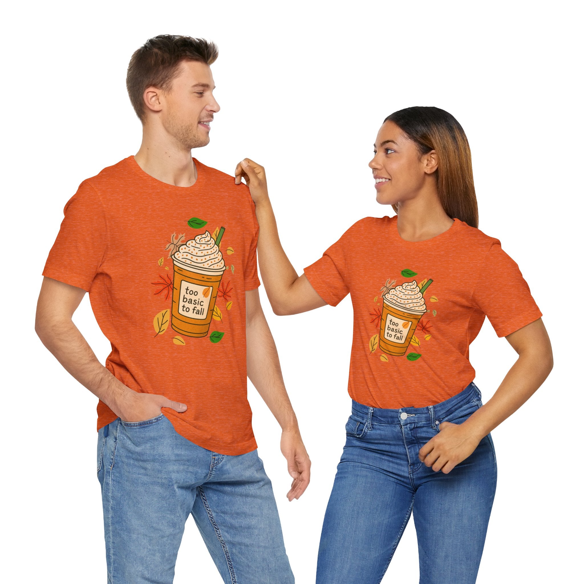 "Too basic to Fall" ladies shirt, coffee lovers, fall inspired, autumn