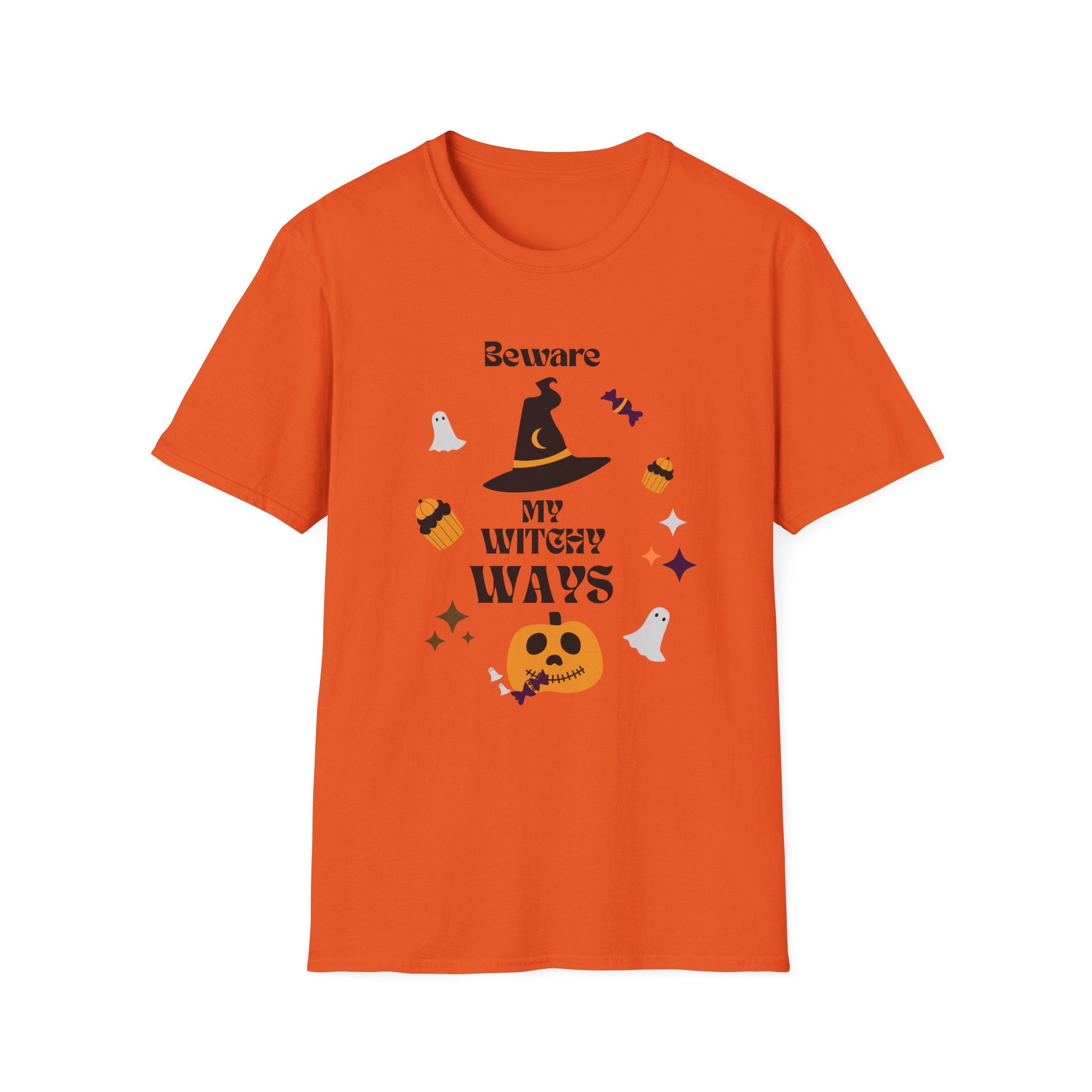 "Beware My Witch Ways" Halloween T-Shirt, Unisex, 5 colors, Fun Witchy Stuff