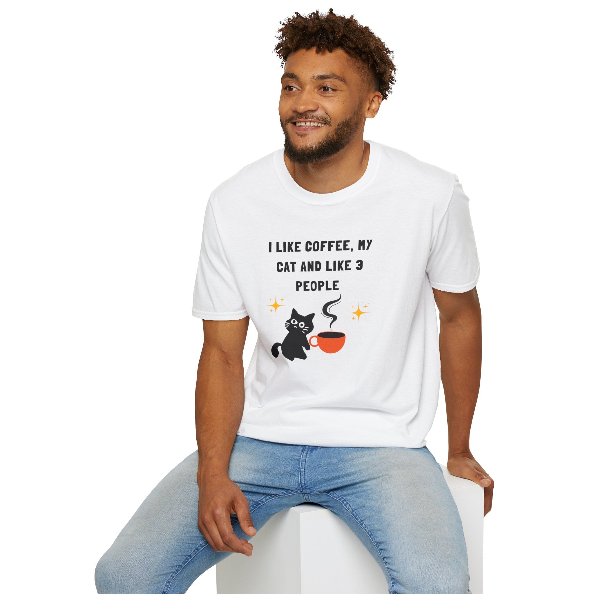 'I like Coffee & My Cat" Funny Cat Lover T-Shirt