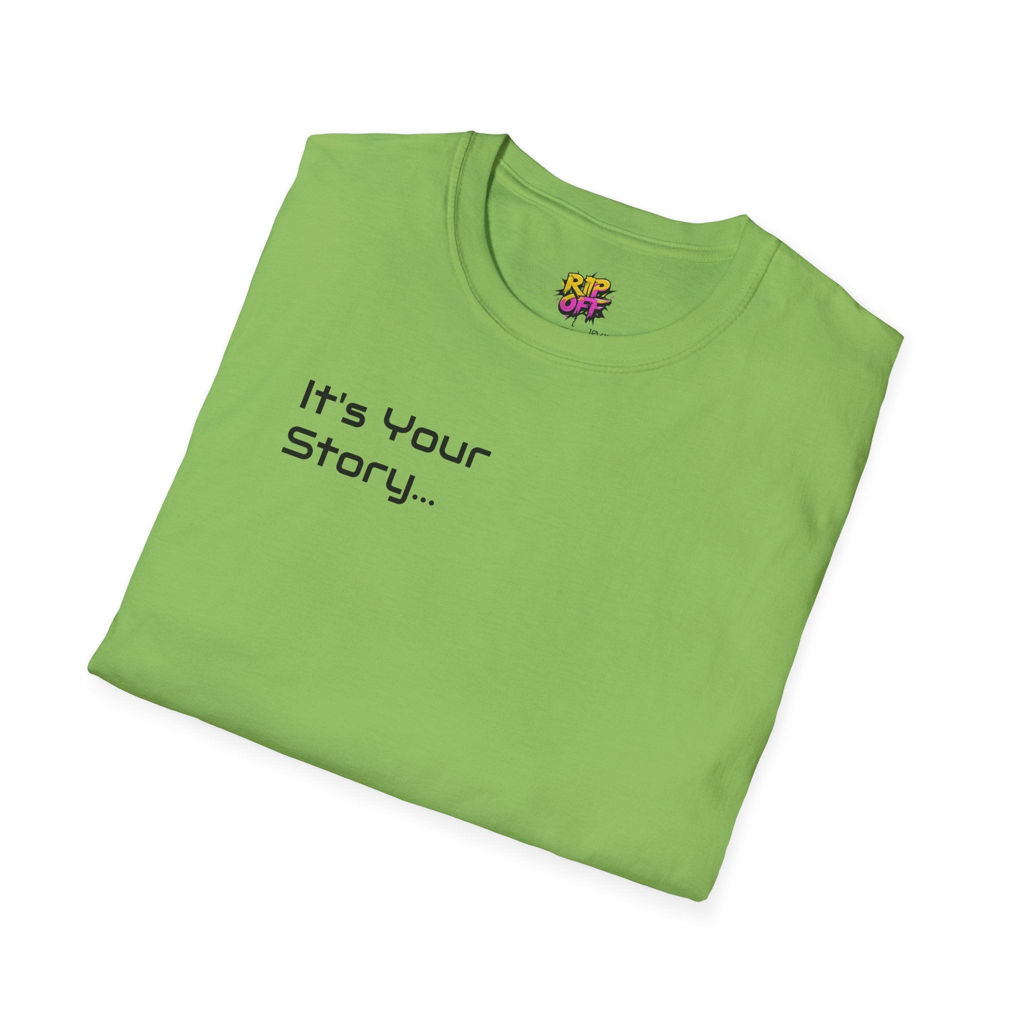 "Tell-A-Vision" Personalized Message, Unisex Softstyle T-Shirt, Gildan, 5 colors