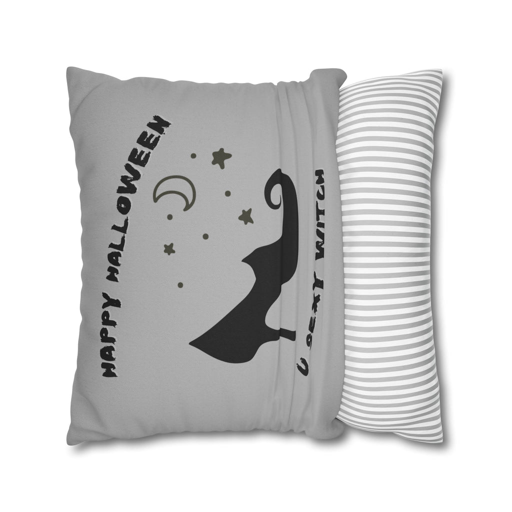 "Yes I drive stick" + "High Heel Witch" - Reversible Halloween Pillow cover, 3 sizes