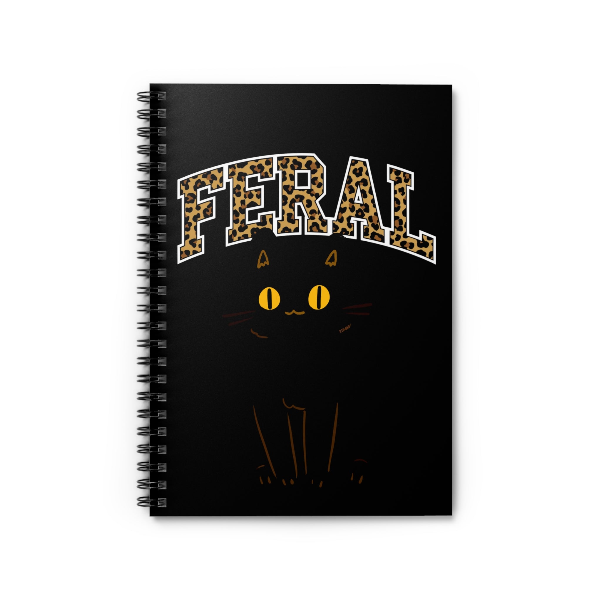 "Feral" Cat Spiral Notebook - Purrfect for Cat Lovers