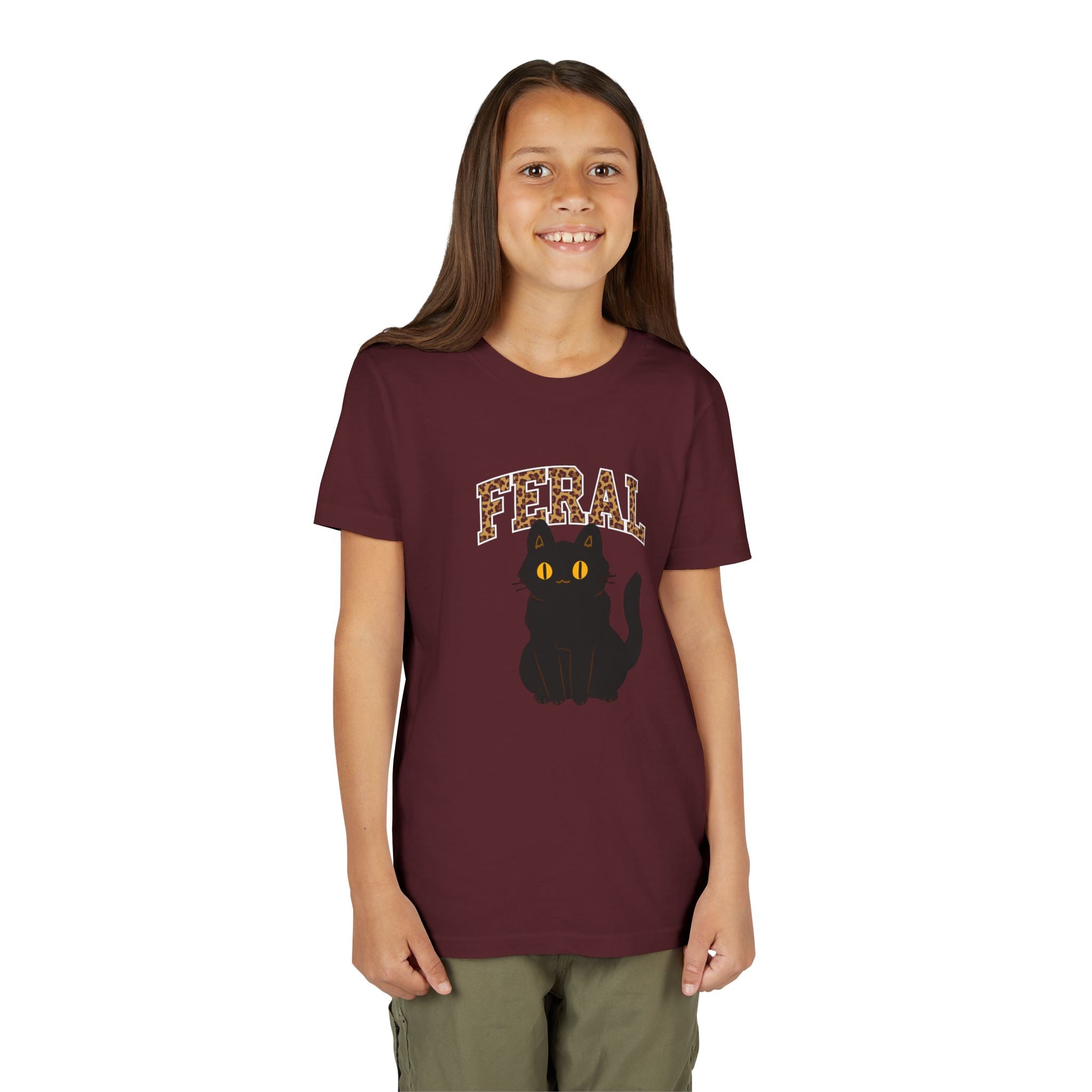 "Feral" Cat Youth Tee, Supporting Cat Rescuers