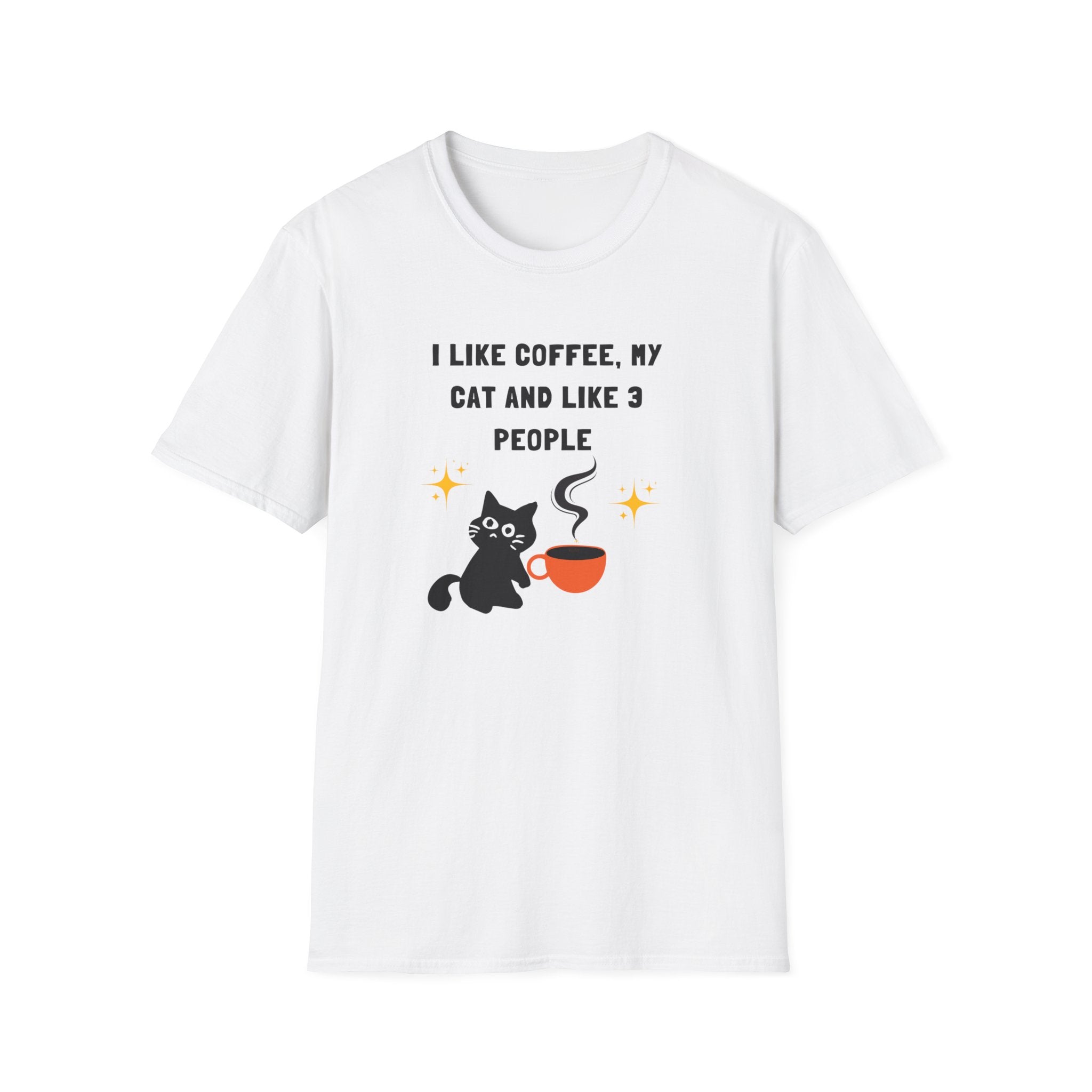 'I like Coffee & My Cat" Funny Cat Lover T-Shirt