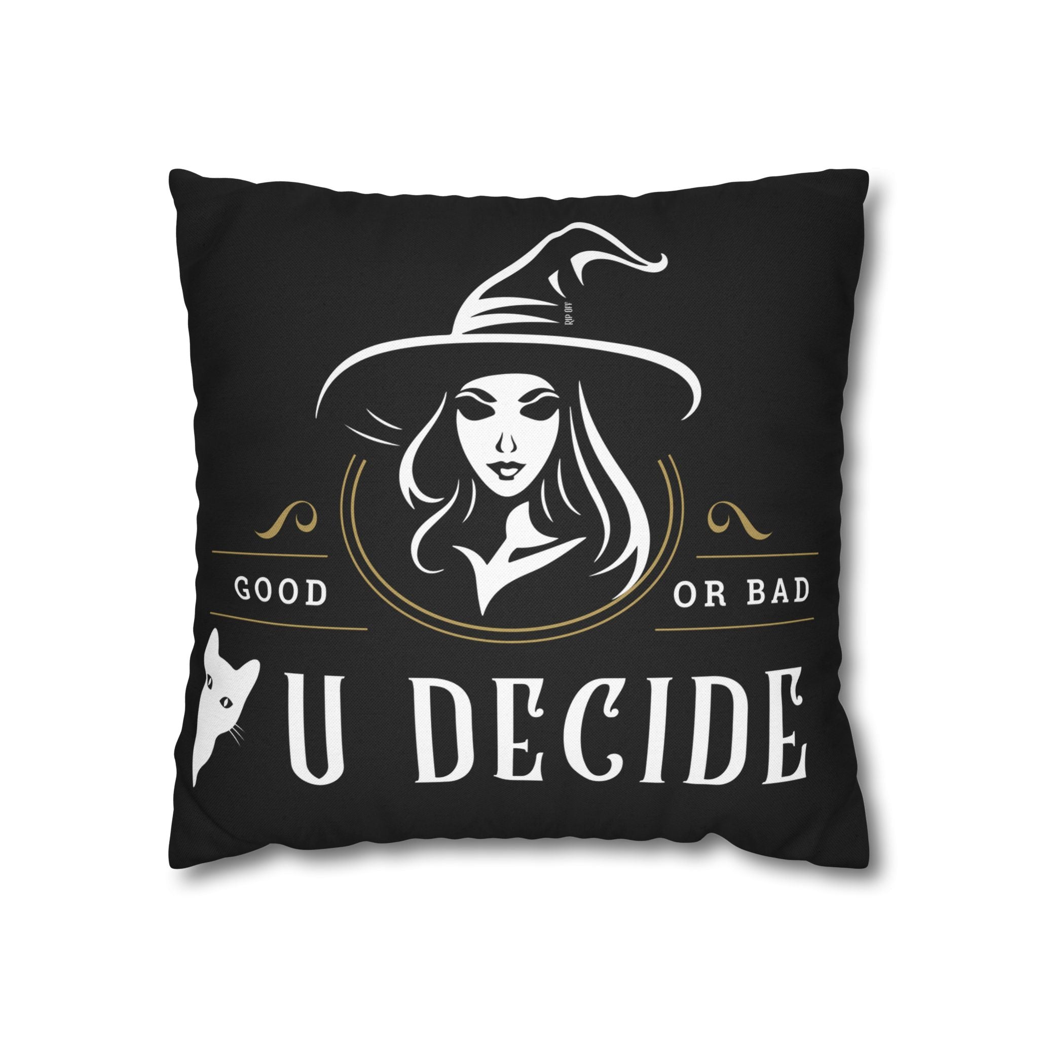 "U Decide" Witchy Decorative Personalized Pillowcase, Halloween Decor