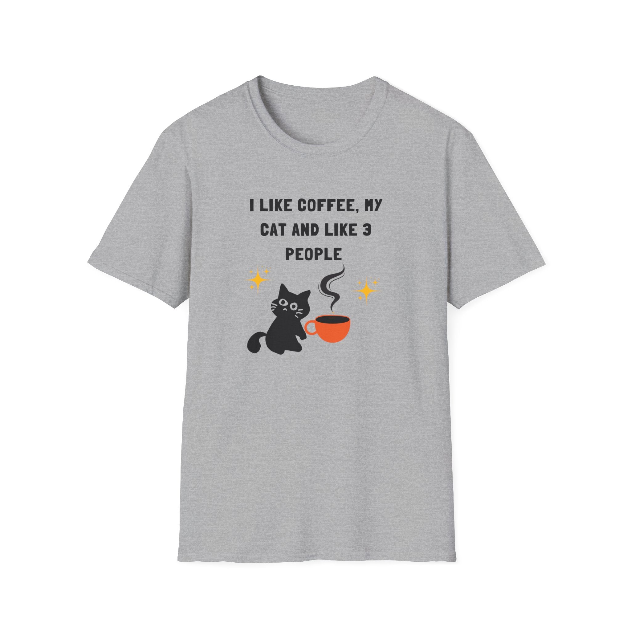 'I like Coffee & My Cat" Funny Cat Lover T-Shirt