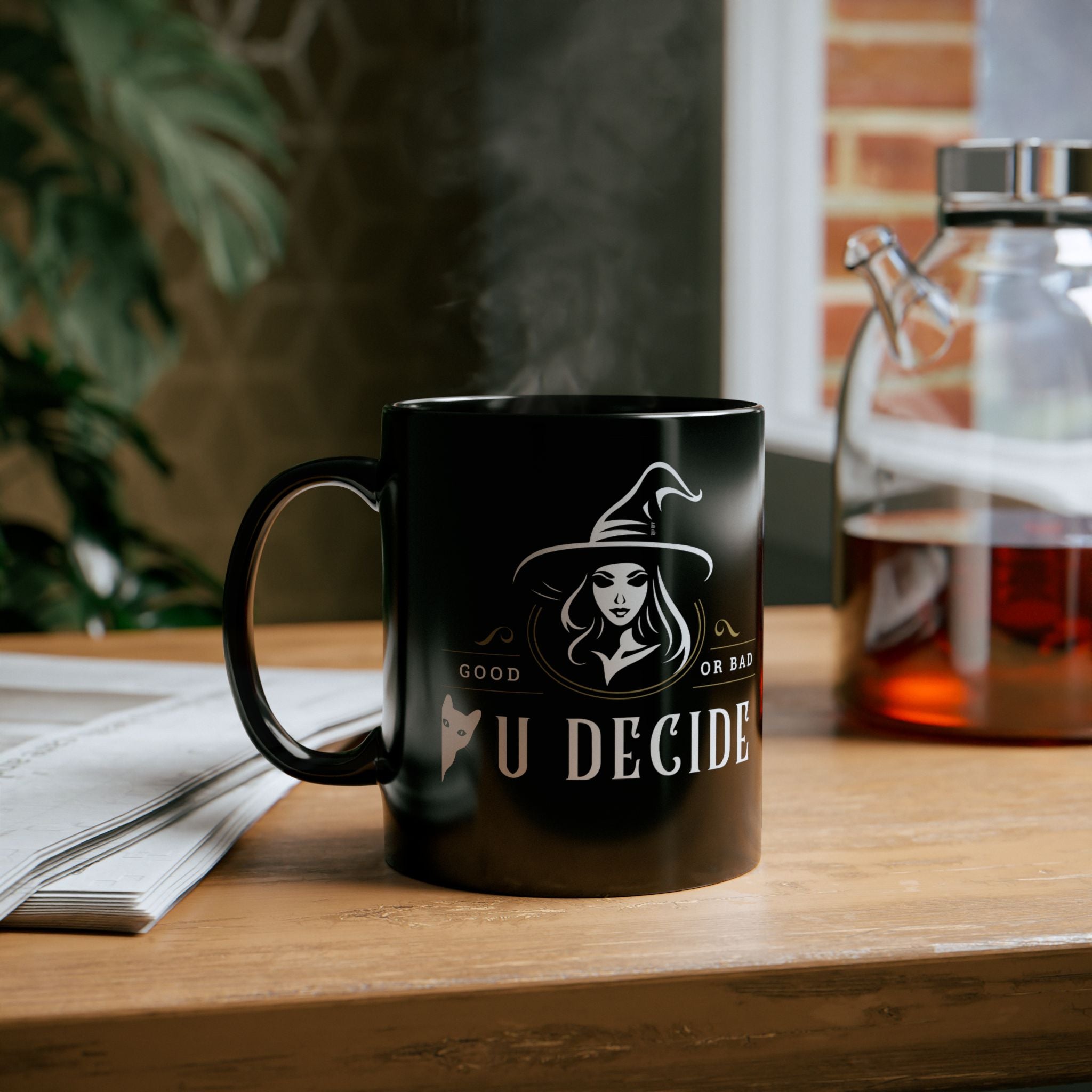 "U Decide" Witchy Mug - Happy Hallowe'evs Witchy Girl Coffee Cup